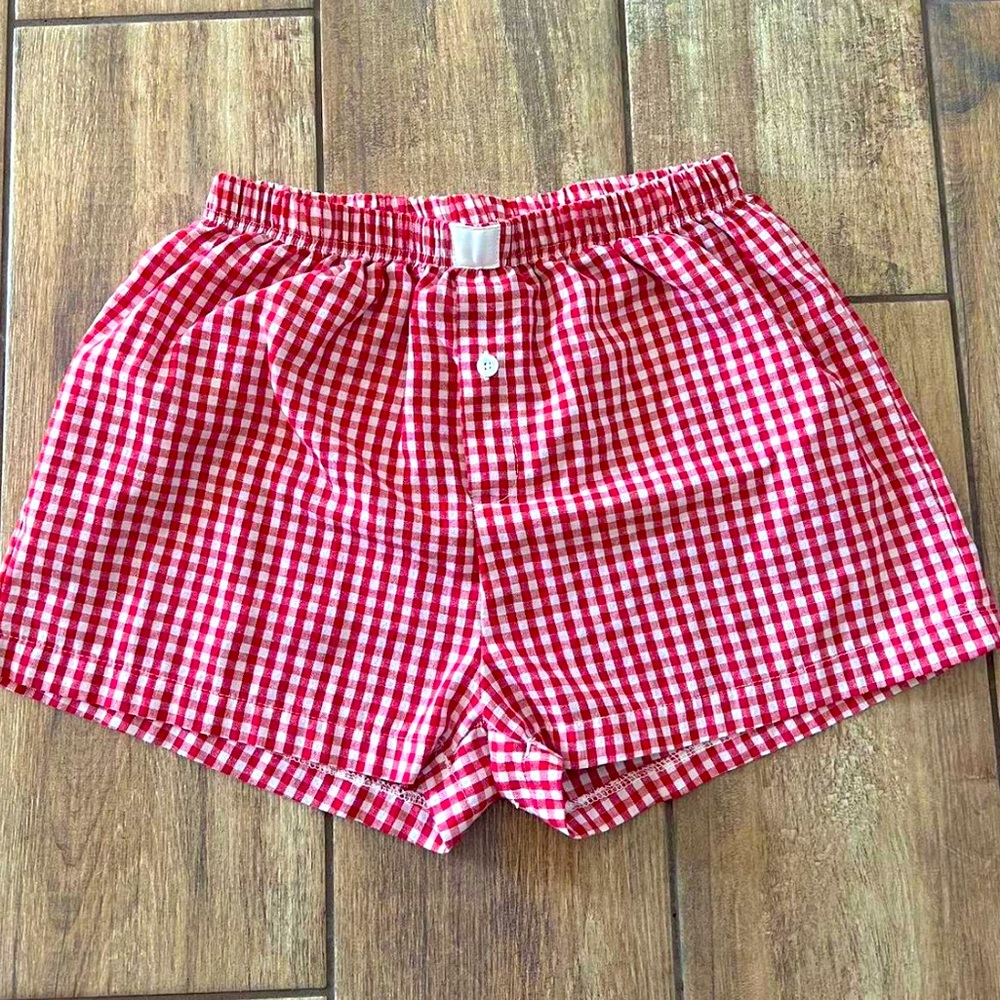 Red and white gingham boxers Brand tagged 4 exposure, not actually edikted!